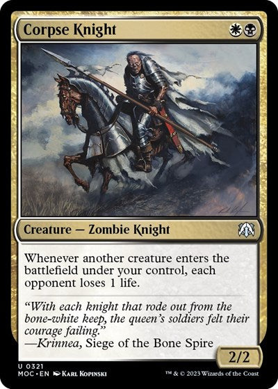 Corpse Knight (Commander: March of the Machine) Light Play
