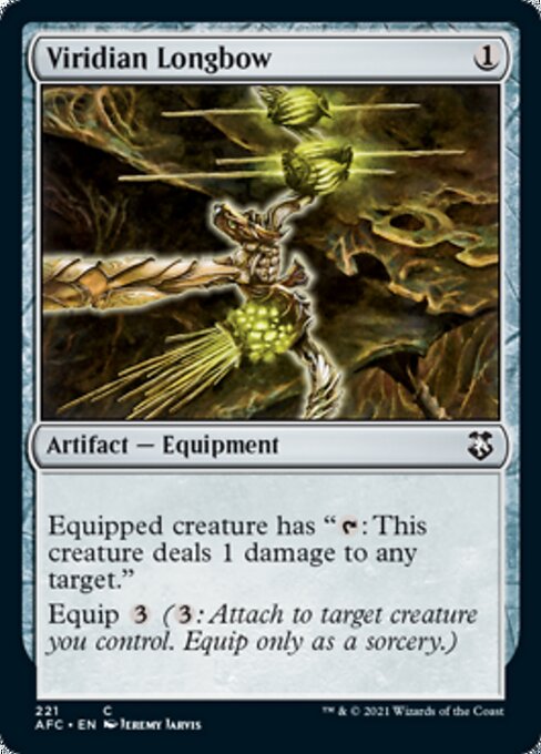 Viridian Longbow (Commander 2021 Forgotten Realms) Light Play