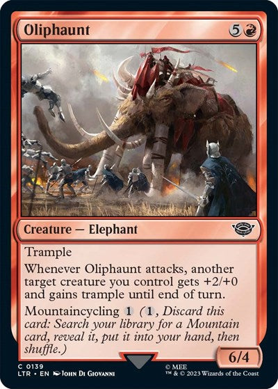 Oliphaunt (Universes Beyond: The Lord of the Rings: Tales of Middle-earth) Light Play Foil