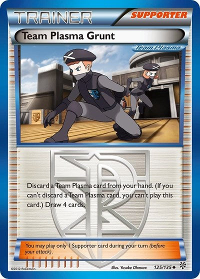 Team Plasma Grunt (Team Plasma) (Plasma Storm) Damaged / Poor