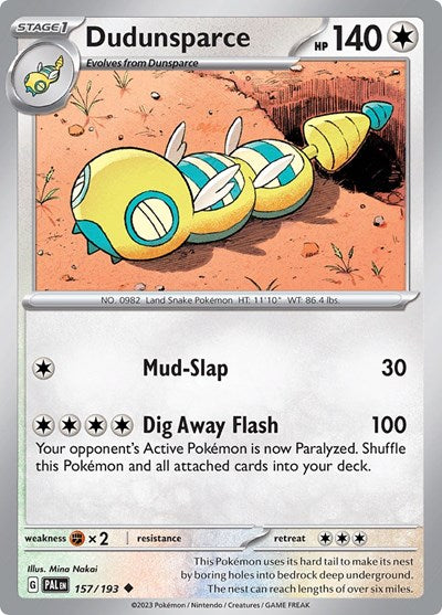 Dudunsparce (SV02: Paldea Evolved) Light Play Reverse Holofoil