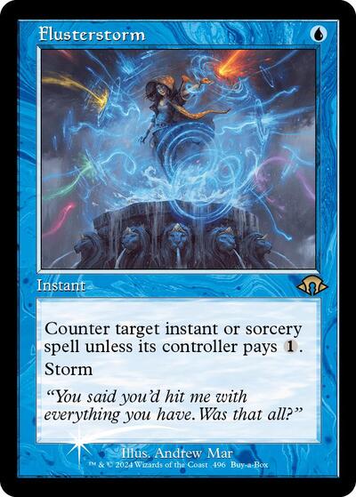 Flusterstorm (196 Retro Frame) (Promos: Buy-A-Box) Light Play Foil
