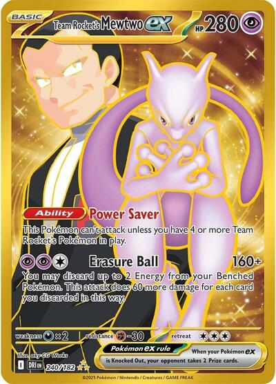 Team Rocket's Mewtwo ex - 240 (SV10: Destined Rivals) Near Mint Holofoil