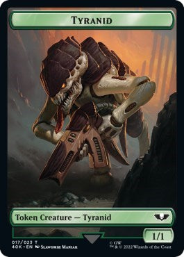 Tyranid (017) / Tyranid Gargoyle Double-sided Token (Universes Beyond: Warhammer 40K) Light Play