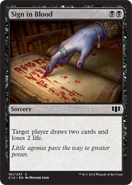 Sign in Blood (Commander 2014 Edition) Light Play