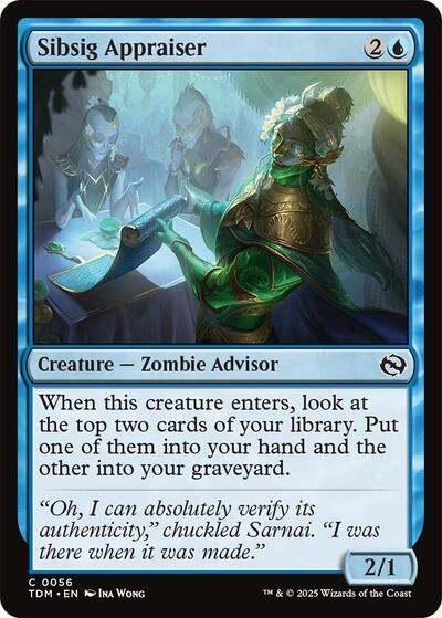Sibsig Appraiser (Tarkir: Dragonstorm) Light Play