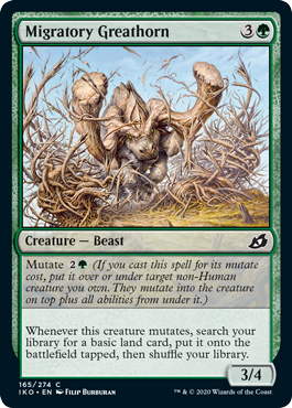 Migratory Greathorn (Ikoria: Lair of Behemoths) Light Play Foil
