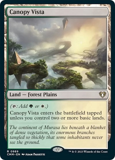 Canopy Vista (Commander Masters) Light Play