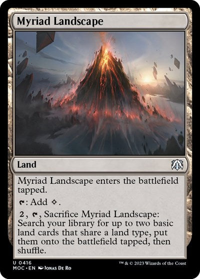 Myriad Landscape (Commander: March of the Machine) Damaged / Poor