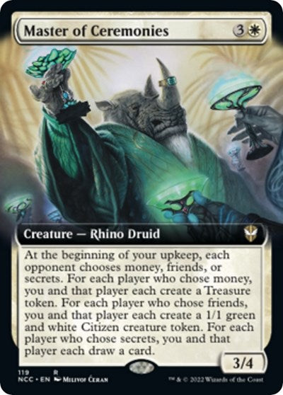 Master of Ceremonies (Extended Art) (Commander: Streets of New Capenna) Light Play