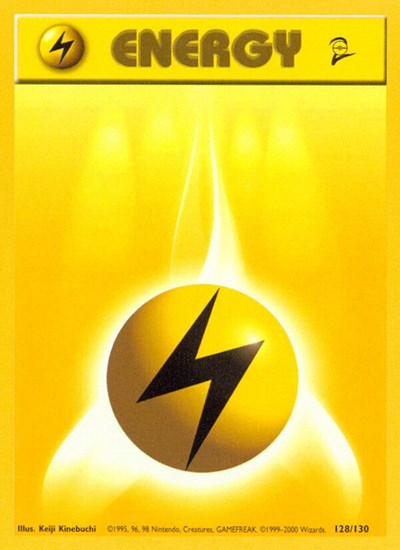 Lightning Energy (Base Set 2) Light Play