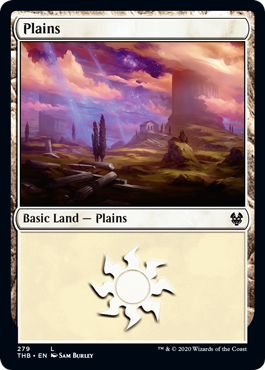 Plains (279) (Theros Beyond Death) Light Play