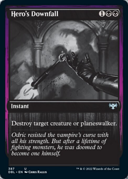 Hero's Downfall (Innistrad: Double Feature) Light Play Foil
