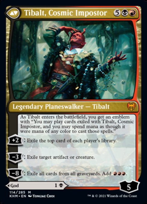 Valki, God of Lies / Tibalt, Cosmic Impostor (Kaldheim) Light Play