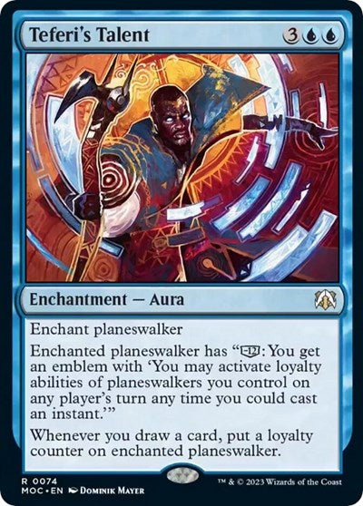 Teferi's Talent (Commander: March of the Machine) Light Play