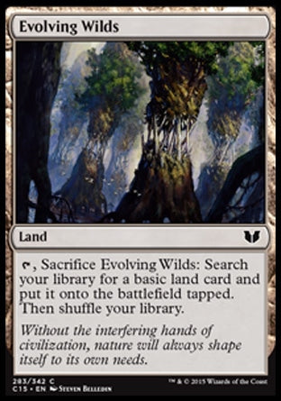 Evolving Wilds (Commander 2015) Medium Play