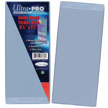 Semi Rigid 3-1/2" X 7-1/4" Ticket Sleeves