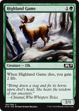 Highland Game (Magic 2019 Core Set) Light Play