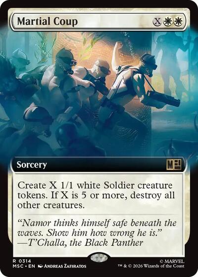 Martial Coup (Extended Art) (Commander: Marvel Super Heroes) Light Play