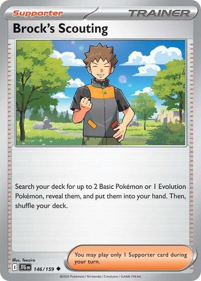 Brock's Scouting - 146 (SV09: Journey Together) Light Play