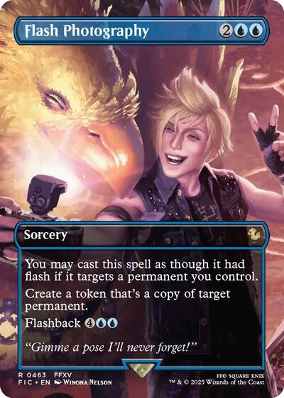 Flash Photography (Borderless) (Commander: FINAL FANTASY) Near Mint Foil