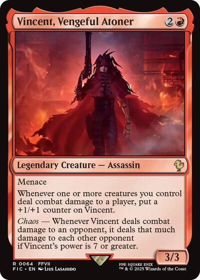 Vincent, Vengeful Atoner (Commander: FINAL FANTASY) Light Play