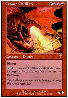 Crimson Hellkite (7th Edition) Medium Play