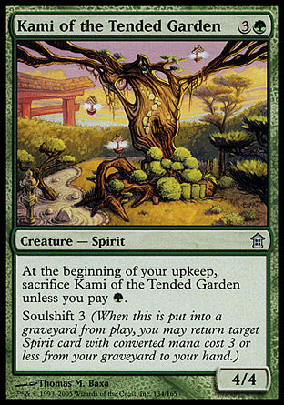 Kami of the Tended Garden (Saviors of Kamigawa) Light Play