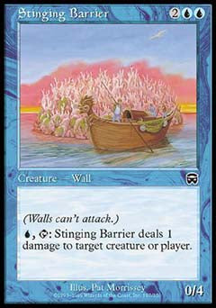 Stinging Barrier (Mercadian Masques) Light Play