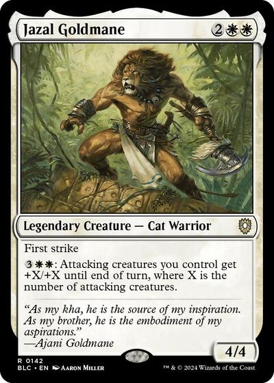 Jazal Goldmane (Commander: Bloomburrow) Light Play