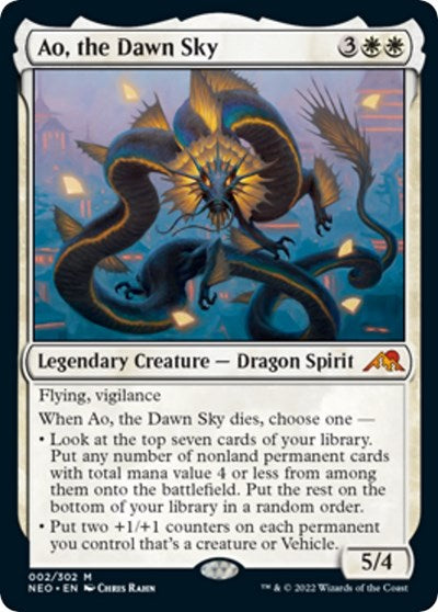 Ao, the Dawn Sky (Kamigawa: Neon Dynasty) Light Play