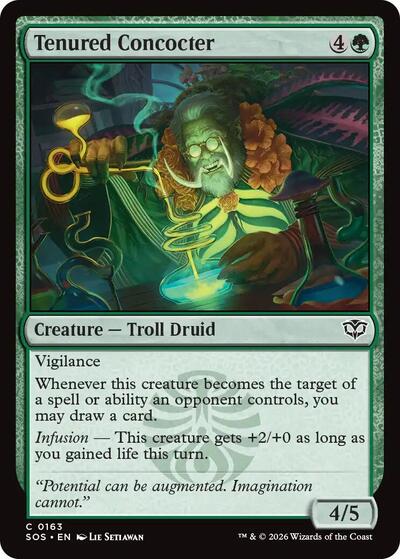 Tenured Concocter (Secrets of Strixhaven) Light Play Foil