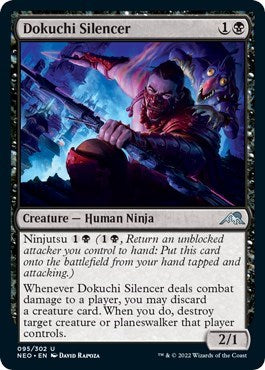 Dokuchi Silencer (Kamigawa: Neon Dynasty) Light Play