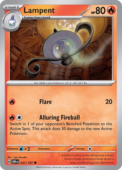 Lampent (Scarlet and  Violet: Obsidian Flames) Light Play
