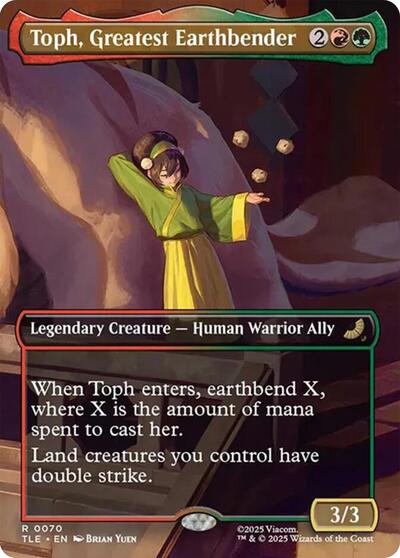 Toph, Greatest Earthbender (Borderless) (Avatar: The Last Airbender: Eternal-Legal) Near Mint Foil