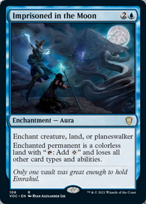 Imprisoned in the Moon (Commander 2021 Crimson Vow) Light Play