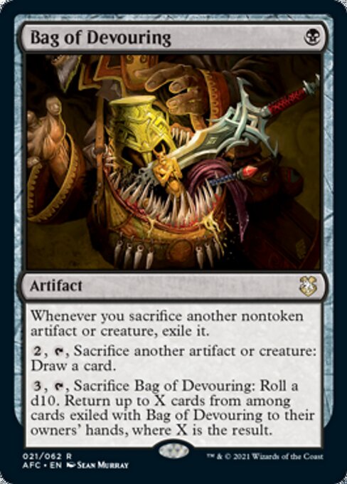 Bag of Devouring (Commander 2021 Forgotten Realms) Light Play