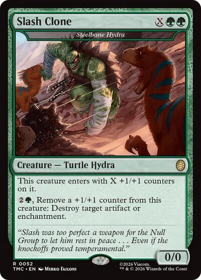 Slash Clone - Steelbane Hydra (Commander: Teenage Mutant Ninja Turtles) Light Play