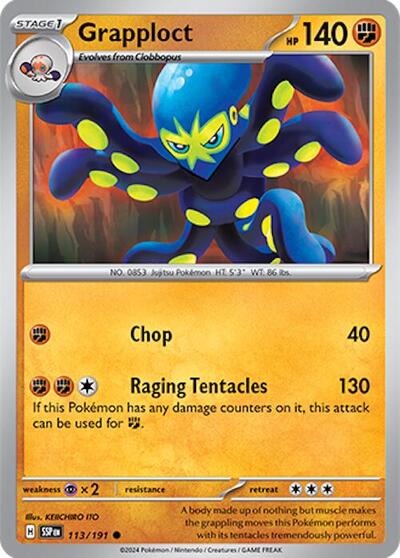 Grapploct (SV08: Surging Sparks) Light Play Reverse Holofoil