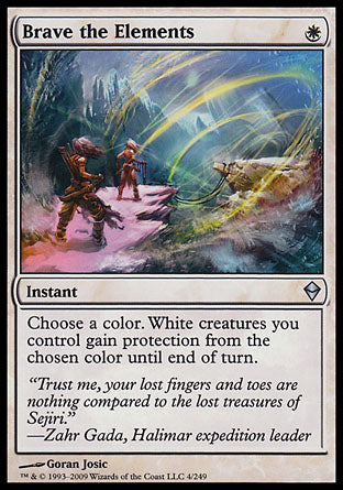 Brave the Elements (Zendikar) Light Play