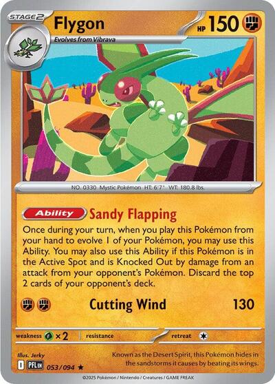 Flygon - 053 (ME02: Phantasmal Flames) Light Play Reverse Holofoil