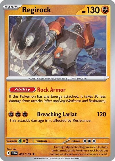 Regirock (SV09: Journey Together) Light Play Holofoil