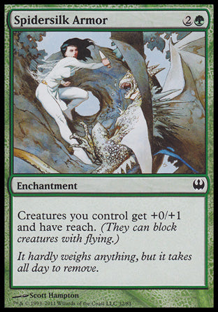 Spidersilk Armor (Duel Decks: Knights vs Dragons) Light Play