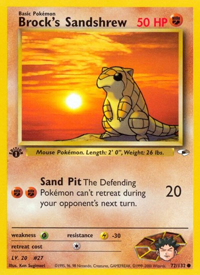 Brock's Sandshrew (72) (Gym Heroes) Damaged / Poor Unlimited
