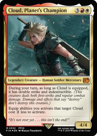 Cloud. Planet's Champion (Universes Beyond: FINAL FANTASY) Light Play Foil