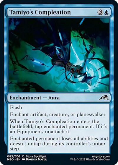 Tamiyo's Compleation (Kamigawa: Neon Dynasty) Light Play Foil