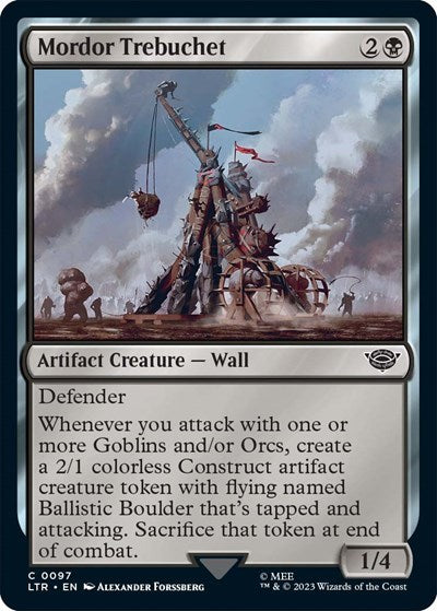 Mordor Trebuchet (Universes Beyond: The Lord of the Rings: Tales of Middle-earth) Light Play Foil