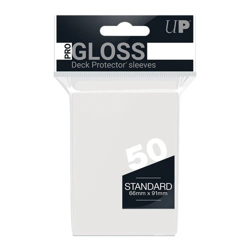Ultra Pro - 50ct Pro-Gloss Clear Standard Deck Protector Sleeves (New Packaging)