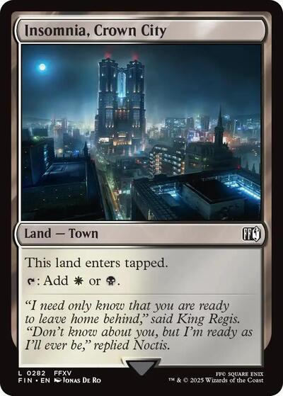 Insomnia, Crown City (Universes Beyond: FINAL FANTASY) Light Play Foil