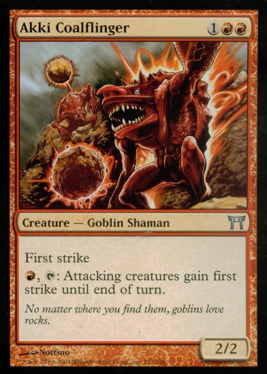 Akki Coalflinger (Champions of Kamigawa) Medium Play